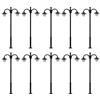 Evemodel 10 lanterne a LED per parcheggio, 45 mm, 1:160, traccia N, mini giardino, decorazione per casa delle bambole