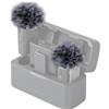 SUNMON DJI Mic Parabrezza in schiuma pelosa - DJI Wireless Mic Outdoor Microfono Copertura Muff Pop Filtro Riduzione del Rumore, Copertura per Microfono DJI Wireless (2 PC)