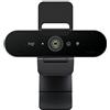 Logitech Brio Ultra HD Pro Webcam, Streaming Hyper-Fast 1080p/60fps, Ampio Campo Visivo ‎Regolabile, Zoom 5X, Funziona con ‎PC/Mac/Laptop/Chrome - Nero