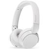 Philips Cuffie Wireless Bluetooth, On-Ear, con Microfono, per Musica e Chiamate colore Bianco - TAH4209WT/00