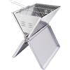 EVVIVA BARBEBOOK BBQ PORTATILE PIEGHEVOLE SILVER CON ACCESSORI 5574
