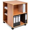 Durable 311347 - Carrello Multifunzionale 74/59 Aperto Su 3 Lati Con 6 Ripiani, 528 X 748 X 592 Mm, Faggio