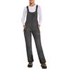 DAFENP Pantaloni Sci Donna Inverno Salopette Neve Impermeabile Pantaloni Snowboard Isolata Antivento Caldo Pantaloni Softshell con Tracolla Regolabile e Tasche Multiple HXK7552W-Grey-2XL
