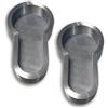 Decoralin Paraspifferi per serratura con copertura buco della chiave, tappo a pressione, mantiene fuori spifferi e freddo, facile da installare, confezione da 2 (argento)