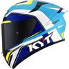 Kyt Casco Moto Integrale KYT TT-COURSE GRAND PRIX Bianco Azzurro