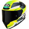 Kyt Casco Moto Integrale Kyt TT-COURSE GEAR BLK Giallo