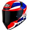 Kyt Casco Moto Integrale Kyt TT-COURSE GEAR BLUE Rosso