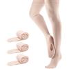 Bezioner Collant da Balletto Convertibili Calze da Danza per Ragazze Donna 3 Paia Rosa L