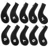 Yuhtech Coprimazze da Golf, 10 Pcs Collo Lungo con Cerniera Copri Mazze da Golf Set di Manicotti di Protezione Club Iron Head Covers Putter Set
