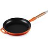 Le Creuset Padella Evolution con manico in legno in ghisa vetrificata, diameter 24 cm, Arancio, 20258240900422