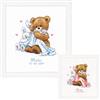 VERVACO Kit Punto Croce Contato Orso con Una Coperta Annuncio Nascita Punto Croce ca. 20 x 22 cm Regalo Personalizzato Set Fai da Te attività Creative Adulti Benvenuto Bambino Cross Stitch