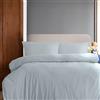 Komfortec Biancheria da letto premium super soft 3 pezzi copripiumino 155x220 cm + 2 federe 40x80 cm, 100% microfibra spazzolata, grigio