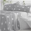 Burrito Blanco | Completo lenzuola in cotone | Letto da 135 cm. (+misure disponibili) | Design 627 | Colore grigio (135 x 190/200 cm)