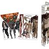 Grupo Erik: Set di 2 Mini Poster Attack on Titan | Pack di 2 Poster da parete di Attack on Titan, 38 x 52 cm, Poster da muro con carta lucida + Adesivo incluso, Attack on Titan Gadget