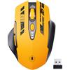 Uineer mouse wireless ricaricabile, [Aggiornato], mouse senza fili 2.4G USB, display a batteria visibile, 4 livelli DPI regolabili, mice pc wireless ricaricabileper PC per il gaming e l'ufficio
