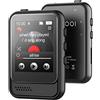 colorcool MP3-Player mit Bluetooth, tragbarer Musikplayer mit integriertem Micro-SD-Kartensteckplatz und HD-Lautsprecher, unterstützt FM-Radio, Sprachaufzeichnung, kompletter Touchscreen, max 256 GB erweiterbar