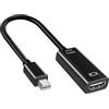 MxyVrix Adattatore Mini DisplayPort a HDMI, Connettori Placcati Oro, Compatibile con MacBook Air/Pro, Surface Pro, Monitor, Proiettore - Cavo in Nylon Tressato, Alta Durabilità, 1080p - Grigio