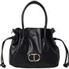 TwinSet Twin-Set Borsa a Tracolla con Logo Oval T e Coulisse