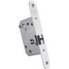 IFAM Maniglia per porte W170 RHN, anteriore rotonda, finitura in nichel, ingresso 70 mm, serratura porta interna ed esterna, sicurezza, antifurto, sistema antifurto, pomello, manovella, chiusura