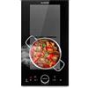Klarstein Piastra Induzione 2 Fuochi, Piano Cottura 3500W, Integrata con Controllo Touch, Fornello Professionale