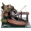 Holyart Pescatore sulla Barca Movimento presepe 12 cm 15x20x20 cm