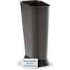 Tomaino - Portaombrelli da Interno ed Esterno 24x26x55 cm per Ingresso Casa, Negozio e Ufficio - Portaombrelli Nero in Plastica Resistente - Fino a 15 Ombrelli