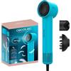 Cecotec Asciugacapelli Ionicare Rockstar Style Blue. Compatto E Leggero 1500W Con Motore Brushless, 110.000 Rpm, Generatore Di Ioni, Impostazioni Temperatura E Velocità, Design Portatile