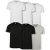 Urban Classics Basic Tee 6-pack, T-shirt Uomo, Nero (Blk/Blk/Blk/Blk/Blk/Blk), M