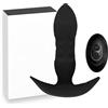 ModexO Plug anale Spinta vibratore vibratore ano butt plug vibratore anale uomo vibratore telescopico telecomandato giocattolo del sesso Per Masturbatore da uomo