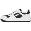 Tommy Jeans Uomo Sneakers con Suola Preformata Retro Basket Tumble Profilo Basso, Bianco (Ecru), 46