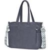 oscaurt Borsa a mano da donna a corda, grande borsa a tracolla con tracolla, borsa in tessuto per borsa da lavoro, shopping viaggi, 1-grigio scuro