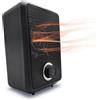 BullTek Stufetta Elettrica Portatile Compatta Termoventilatore 600W a Basso Consumo Scaldabagno Stufa con Termostato Regolabile, Doppio Isolamento e Sicurezza Anti-Ribaltamento (NERO)