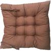 AGDLLYD Cuscini di Seduta Cuscino Sedia 40x40x5cm per Interno ed Esterno - Molti Colori - Imbottitura Spessa Cuscino Trapuntato/Cuscino per Pavimento (Marrone)