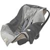 LÄSSIG Coperta a maglia per seggiolino auto Coperta per seggiolino auto 100% cotone organico GOTS antracite