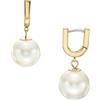 Fossil Orecchini da donna in acciaio inossidabile tono oro con chiusura a cerchio