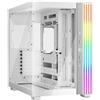 be quiet! Light Base 600 DX White PC Case, vista panoramica mozzafiato, show case, design Dual Chamber, striscia LED ARGB massiccia, invertita e utilizzabile orizzontalmente, design Backside Connector