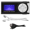 Agatige Set Lettore Musicale MP3, Lettore Multimediale Portatile per lo Sport con Mini Clip Posteriore, Schermo LCD con Radio FM, Registrazione Vocale(Nero)