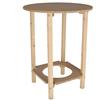 mueblear 21000 Gazte tavola rotonda legno senza vernice, Legno, Sans Vernis, 100x75cm