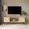 Hanah Home Supporto per TV, melammina, Quercia, Taglia Unica