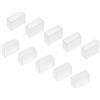 YOKIVE Silicone Spina Vestibilità per 5050 Striscia larga 10mm Bianco 50pz | Estremità Tappo Copertura Impermeabile, LED Tubo Striscia, per Ufficio Casa