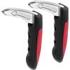 Retrok 2 maniglie per porta auto, per anziani, 180 kg, antiruggine, antiscivolo, per auto, per anziani, disabili (rosso)