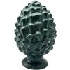 Mondocreazioni Pigna in ceramica siciliana decorata soprammobile gic (16 x h 25 cm art 373, Verde Acqua)