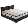 GEEMMA s.r.l. Topper Materasso Memory Foam Singolo 95x195 cm, Dispositivo Medico Detraibile con Tessuto Antimicrobico in Argento, Altezza 5 cm