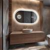 FORAM Specchio da Bagno LED 120x80cm Freya - su Misura - Specchio Bagno con Luce LED - Specchio da Parete Personalizzabile, con Opzione di Selezione