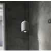 SXYSXYSXY LED Nordico Il cemento Luci a sospensione Comodino Lampada a sospensione Luce calda 3000K Industriale Lampada da tavolo soggiorno Camera da letto cucina,Bianca