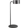 Unilux Sunset - Lampada a LED da parete e da tavolo, con testa magnetica rimovibile, dimmerabile, batteria ricaricabile da 1800 mAh, colore: Nero