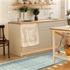 CREARREDA Tappeto Cucina in Vinile Antiscivolo e Lavabile Runner Multiuso Resistente all'usura Passatoia Cucina Antimacchia Adatto da tenere sotto il Lavandino e Fornelli Stampa Made in Italy 100%