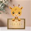 WONDEE Lampada Personalizzata Con Nome - Luce Notturna Bambini Giraffa, Regalo Neonato Maschio e Femmina, Regalo Battesimo Bimbo e Bimba, idee Regali Personalizzati Bambino e Bambina 0 1 2 3 4 5 anni