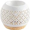 ZEN ARÔME Bruciatore profumo Ceramy Qianbi - Atmosfera profumata - Oggetto artigianale alla moda - Aromaterapia facile - Bruciatore fondente profumato - Diffusore profumi oli essenziali - 50 ml - H 9,5 cm -