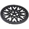 Achla Designs Minuteman International Achla Designs Sunburst Cast Iron Trivet, Blue Black sottopentola in ghisa da Tavolo Stufa a Legna, Ferro, Blu e Nero, 7 Diameter